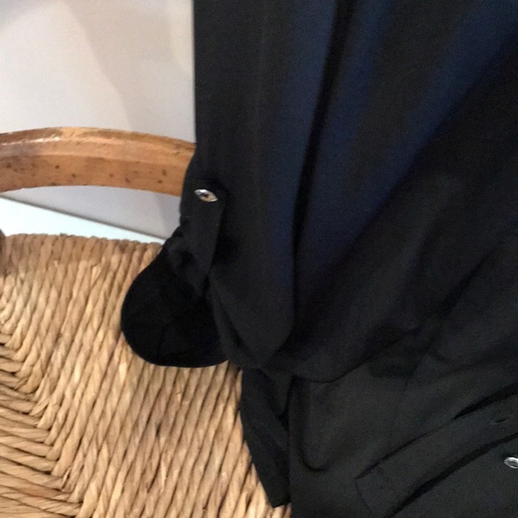 NYGARD 2x plus size cargo top BLK rhinestones - Picture 5 of 9